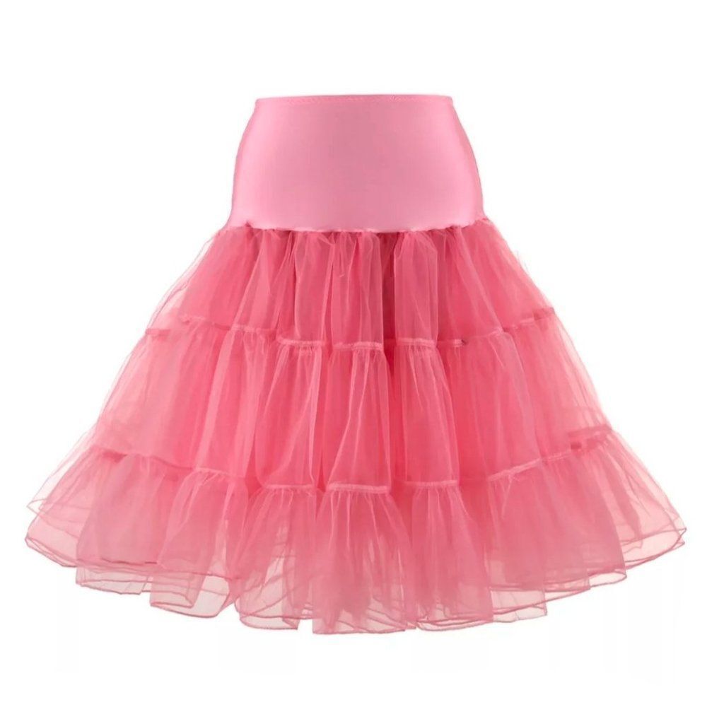 Petticoat Pinup Retro Vintage 1950s 60s Rockabilly Tutu Crinoline Underskirt NEW - Picture 14 of 15